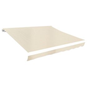 Awning Top Sunshade Canvas Cream 9.8'x8.2' (Frame Not Included)