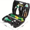 Garden Tool Set, 18 piece Garden Gardening Tool, Garden Digging Tool, Garden Hand Tool Set with Suitcase, Ergonomic, Perfect for Trimming, Digging