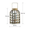 Decorative Lantern with Handle, Wooden Lantern for Indoor Outdoor, Home Garden Wedding