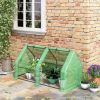 Portable Tunnel Greenhouse Outdoor Garden Mini with Large Zipper Doors & Water/UV PE Cover 6' x 3' x 3'