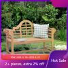 4-Foot Outdoor Patio Furniture Luxury Lutyens Outdoor Garden Bench for Patio Furniture Lawn Chairs Natural Teak Terrace Benches