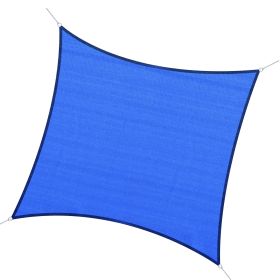 Outsunny 24' x 24' Sun Shade Sail Canopy, UV Block for Patio Backyard Lawn Garden, Blue