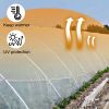 VEVOR Greenhouse Film 32 x 25 ft, Greenhouse Polyethylene Film 6 Mil Thickness, Greenhouse Plastic Clear Plastic Film UV Resistant