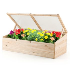 Wooden Garden Portable Greenhouse Raised Bed