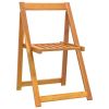 Folding Garden Chairs 8 pcs Solid Wood Acacia