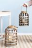 Decorative Lantern with Handle, Wooden Lantern for Indoor Outdoor, Home Garden Wedding