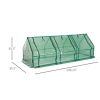 Portable Tunnel Greenhouse Outdoor Garden Mini Hot House with Zipper Doors & Water/UV Cover 9' L x 3' W x 3' H