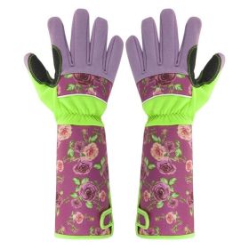 Women's Gardening Gloves Long Garden Pruning Gloves Hand Protection Scratch-Proof Forearm Protector With Hook Loop For Women Men