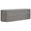 Garden Raised Bed Powder-coated Steel 88.2"x31.5"x26.8" Gray