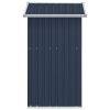 Garden Shed Anthracite 49.6"x38.4"x69.7" Galvanized Steel