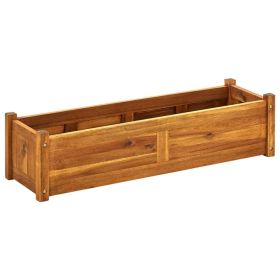 Garden Raised Bed Acacia Wood 39.4"x11.8"x9.8"