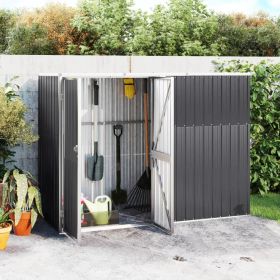 Garden Tool Shed Anthracite 88.6"x35"x63.4" Galvanized Steel