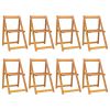 Folding Garden Chairs 8 pcs Solid Wood Acacia