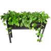 Elevated garden bed, metal elevated outdoor flowerpot box, suitable for backyard and terrace, large flowerpot, suitable for vegetable and flower book