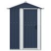 Garden Shed Anthracite 49.6"x38.4"x69.7" Galvanized Steel