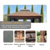 Outdoor 11x 11Ft Pop Up Gazebo Canopy With Removable Zipper Netting,2-Tier Soft Top Event Tent