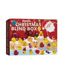 Dowmoo Christmas Blind Box, 24 Grid Cartoon Gift Ducklings Blind Box (Option: 2PCS)