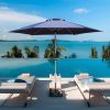 7.5FT Patio Umbrella, Outdoor Table Umbrella with Push Button Tilt and Crank