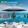 7.5FT Patio Umbrella, Outdoor Table Umbrella with Push Button Tilt and Crank