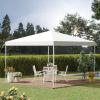 Outsunny 13' x 13' Pop Up Canopy Tent, Instant Sun Shelter, Tents for Parties, Height Adjustable, with Wheeled Carry Bag for Outdoor, Garden, Patio