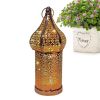 Moroccan Desk Lamp Battery Operated Decorative Lantern | Weddings Parties Patio Garden Lamp Decoration for Indoors Outdoors