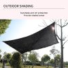 Shade Cloth  236*393in  - Garden Shade Mesh Netting with Grommets Outdoor Sun Shade Cover for Pergola Patio Plants Greenhouse Chicken Coop Black Shadi