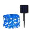 Solar Christmas String Lights; 33ft 100 LED Solar 8 Modes Outdoor Waterproof String Lights For Christmas Tree Garden Decoration (multi-color)