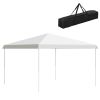 Outsunny 13' x 13' Pop Up Canopy Tent, Instant Sun Shelter, Tents for Parties, Height Adjustable, with Wheeled Carry Bag for Outdoor, Garden, Patio