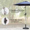 7.5FT Patio Umbrella, Outdoor Table Umbrella with Push Button Tilt and Crank