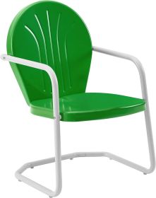 Metal Outdoor Chair - Grasshopper, Outdoor chair, garden chair, outdoor patio furniture (Color: Grasshopper Green)