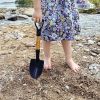 Outdoor Children Digging Shovel Metal Digging Sand Shovel With Wooden Handle Kids Mini Beach Garden Snow Shove