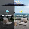 7.5FT Patio Umbrella, Outdoor Table Umbrella with Push Button Tilt and Crank